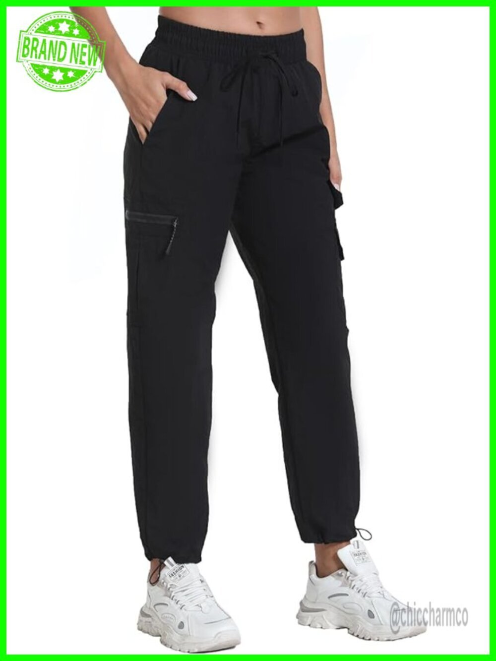 Lightweight Water Resistant Hiking Cargo Pockets Joggers